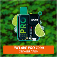 Inflave Pro - Свежий Лайм 7000 (Одноразовая электронная сигарета)