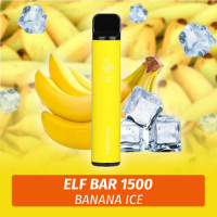 Одноразовая электронная сигарета Elf Bar - Banana Ice 1500
