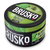 Brusko Strong 250 гр Яблоко с Мятой (Бестабачная смесь)