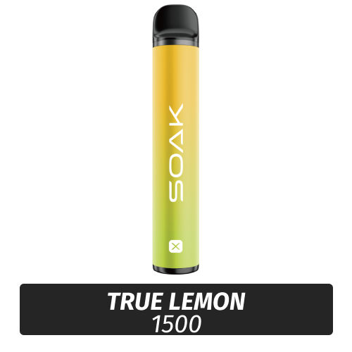 SOAK X - True lemon 1500 (Одноразовая электронная сигарета)