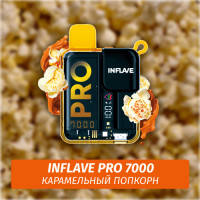 Inflave Pro - Карамельный Попкорн 7000 (Одноразовая электронная сигарета)