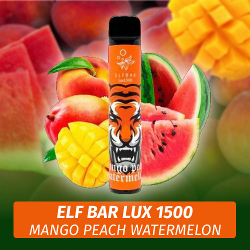 Одноразовая электронная сигарета Elf Bar LUX - Mango Peach Watermelon 1500