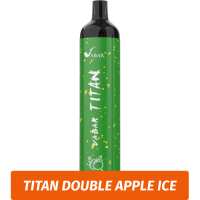 VABAR TITAN - АЙС ЯБЛОКО (Зелёное Яблоко лёд, Double Apple Ice) 5000 (Одноразовая электронная сигарета)