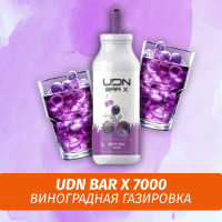 UDN BAR X - Grape Soda 7000 (Одноразовая электронная сигарета)
