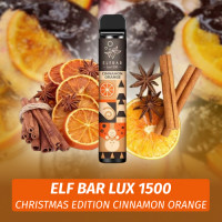 Одноразовая электронная сигарета Elf Bar LUX - Christmas Edition Cinnamon Orange 1500