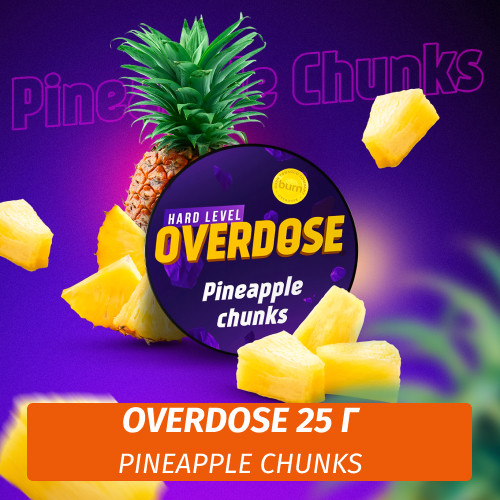 Табак Overdose 25g Pineapple Chunks (Ананасовые Кусочки)