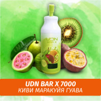 UDN BAR X - Kiwi Passion Fruit Guava 7000 (Одноразовая электронная сигарета)