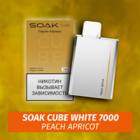 SOAK Cube White - Peach Apricot 7000 (Одноразовая электронная сигарета) (М)