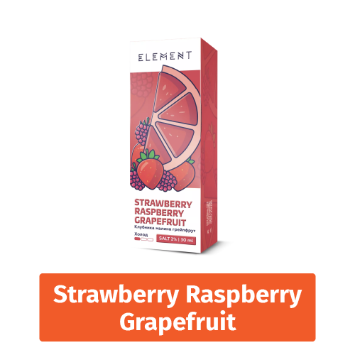 Жидкость Element Salt 30 ml - Strawberry Raspberry Grapefruit (20)