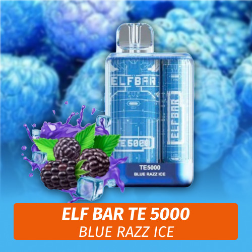 Elf Bar TE - Blue razz ice 5000 (Одноразовая электронная сигарета)