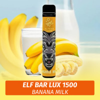 Одноразовая электронная сигарета Elf Bar LUX - Banana Milk 1500