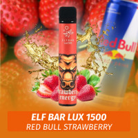 Одноразовая электронная сигарета Elf Bar LUX - Red bull strawberry  1500