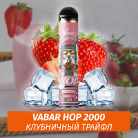 VABAR HOP - КЛУБНИЧНЫЙ ТРАЙФЛ (Клубника Клубника лёд, Strawberry Custard Ice) 2000 (Одноразовая электронная сигарета)