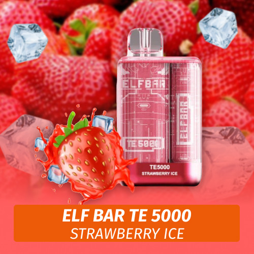 Elf Bar TE - Strawberry ice 5000 (Одноразовая электронная сигарета)