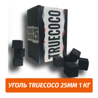 Уголь для кальяна TrueCoco 25мм 1 кг